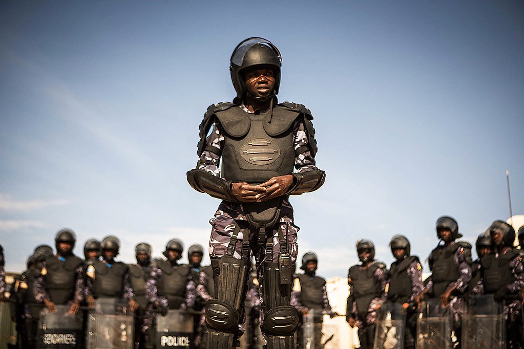 Police exercise of the Togolese FPU in Northern Mali